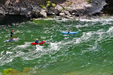 Kajakfahrer am Snake River
