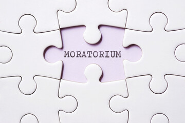 Fototapeta premium Moratorium concept view