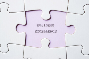Business excellence concept