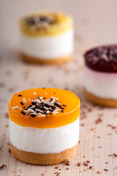 Mini bavarois with fruits