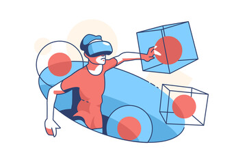 Virtual reality glasses