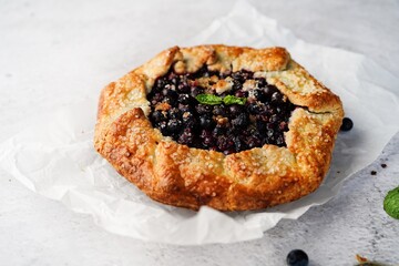 Homemade Blueberry Galette