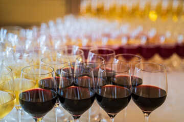 glass champagne wine juice buffet1