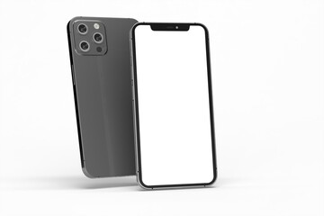 phone 3d illustration mockup smartphone isolated