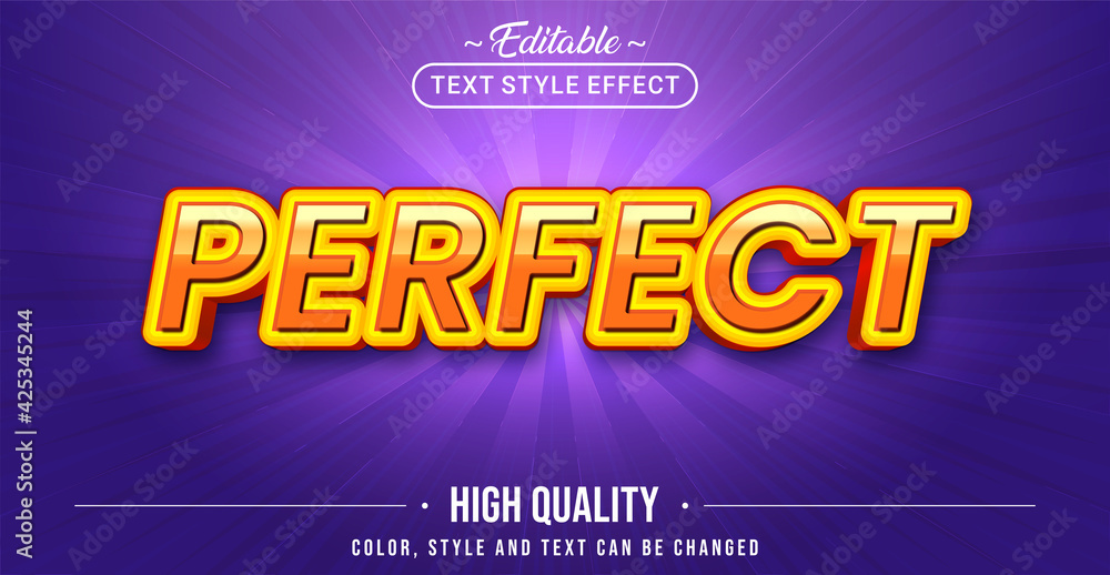 Poster editable text style effect - perfect text style theme.