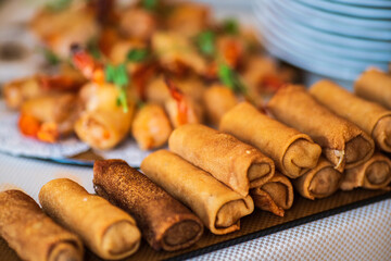 buffet salad canapes holiday food