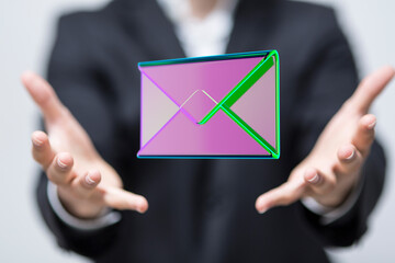 Email Technology Concept with icons symbol