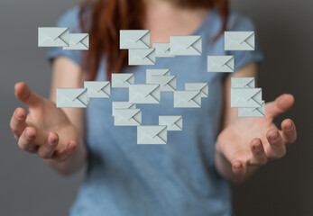 Network Communications with email symbol.