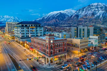 Fotobehang Downtown Provo Utah Winter 2 © Andrew