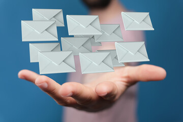 Email Technology Concept with icons symbol