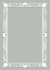 white vintage frame