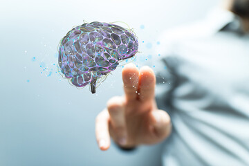intelligence brain ai digtal 3d artificial intelligence