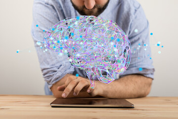 information intelligence brain ai digtal 3d artificial intelligence