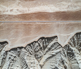 Aerial photography of Zanda soil forest natural scenery