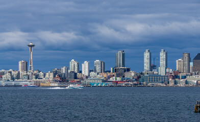 Water Taxi And Skyline