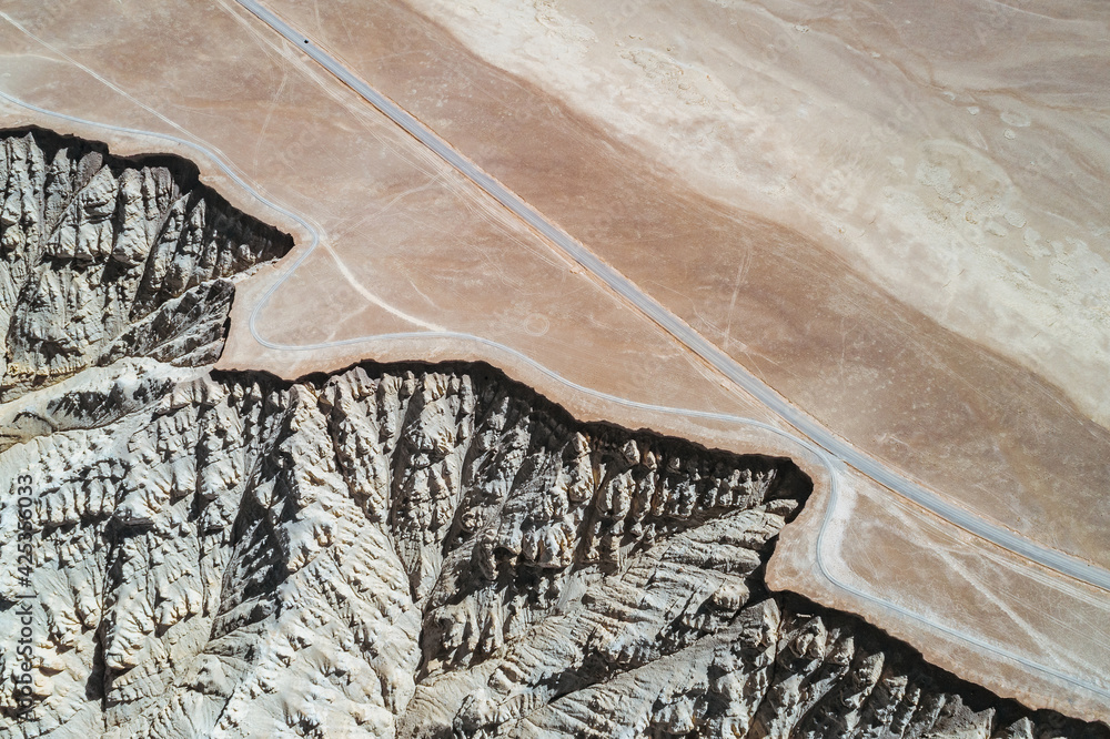 Poster Aerial photography of Zanda soil forest natural scenery