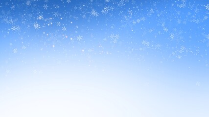 Abstract backgrounds with snowflakes on blue color  backgrounds , illustration wallpaper