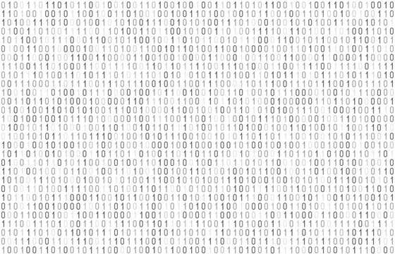 Binary computer code seamless pattern. Matrix background with digits 1.0. Vector illustration.
