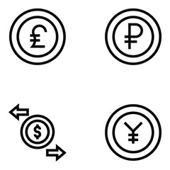 
Pack of Economy Linear Icons 

