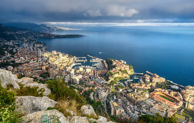 Fototapeta na wymiar View of the country of Monaco
