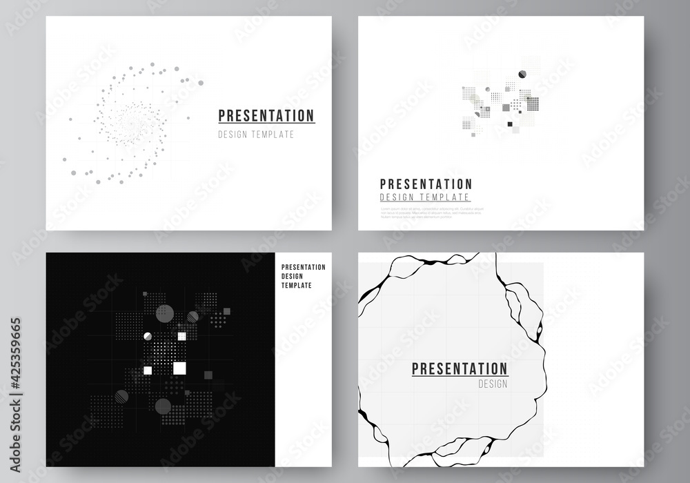 Poster vector layout of the presentation slides design business templates, template for presentation brochu