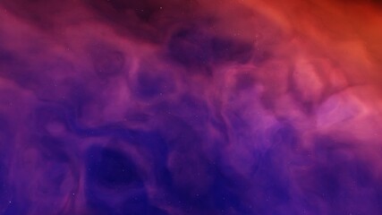 Space background with realistic nebula and shining stars 3d render