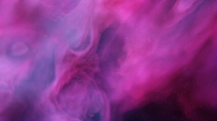 Space background with realistic nebula and shining stars 3d render