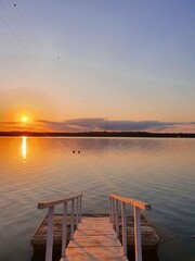 Fototapeta premium sunset on the pier