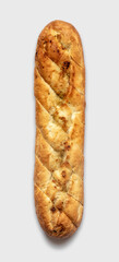 French baguette stuffed with butter and garlic