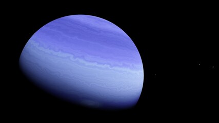 Planets and galaxy, science fiction wallpaper, beauty of deep space 3d render