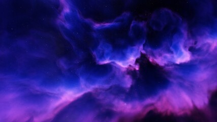 Space background with nebula and stars, nebula in deep space 3d render