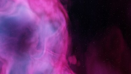 Space background with nebula and stars, nebula in deep space 3d render