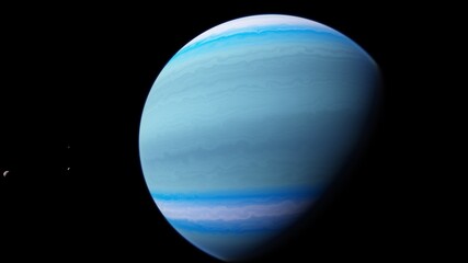 planet suitable for colonization, earth-like planet in far space, planets background 3d render