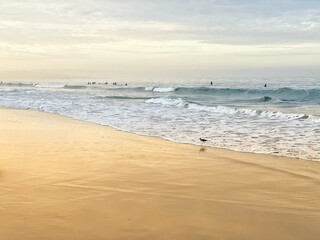 morning surf at sunrise