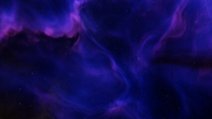 nebula in deep space, abstract colorful background 3d render