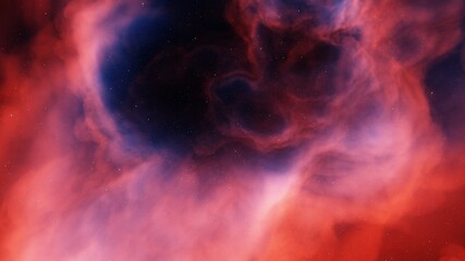 nebula in deep space, abstract colorful background 3d render