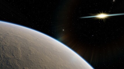 Billions of galaxy in the universe Cosmic art background 3d render