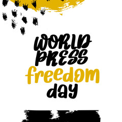 World Press Freedom Day Vector Illustration for Greeting Card, Poster and Banner.