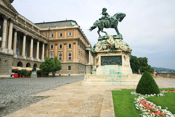 Obraz premium Architectural detail in Buda, Hungary, Europe