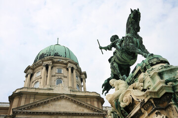 Fototapeta na wymiar Architectural detail in Buda, Hungary, Europe