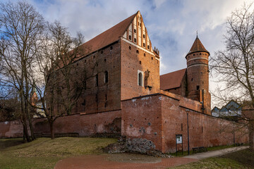 Fototapeta na wymiar Castle of the Warmian Chapter in Olsztyn.