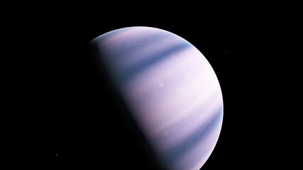 Planets and galaxy, science fiction wallpaper 3d render