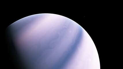 Planets and galaxy, science fiction wallpaper 3d render