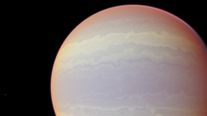 Planets and galaxy, science fiction wallpaper 3d render