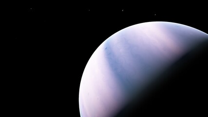 Planets and galaxy, science fiction wallpaper 3d render