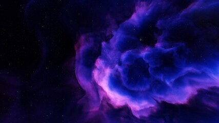 Fototapeta premium nebula gas cloud in deep outer space 3d render