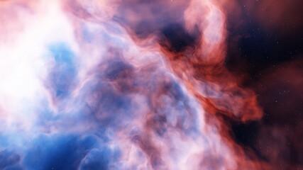 nebula in deep space, magic color galaxy, infinite universe and starry night. 3d render