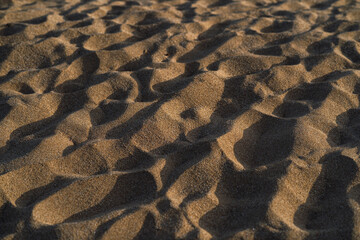 Deserted landscape under a clear sky on a sunny day

