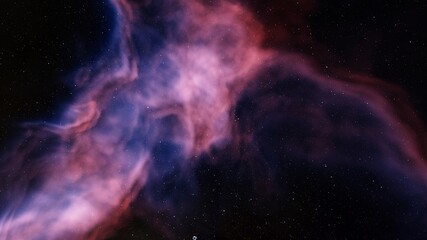 Fototapeta na wymiar nebula in deep space, magic color galaxy, infinite universe and starry night. 3d render