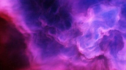 nebula in deep space, magic color galaxy, infinite universe and starry night. 3d render